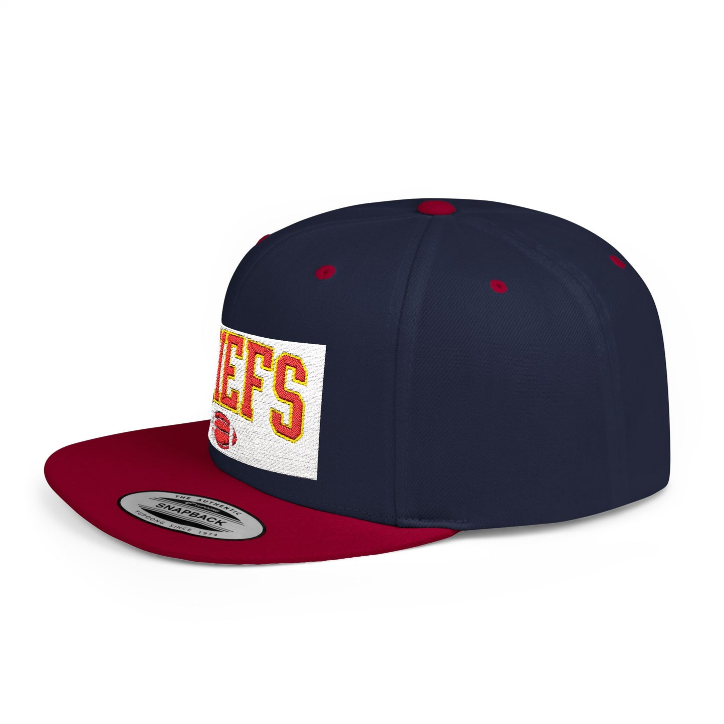 Football Snapback Cap, Game Day Gift Hat, Unisex Sports Holiday Accessory, Flat Bill