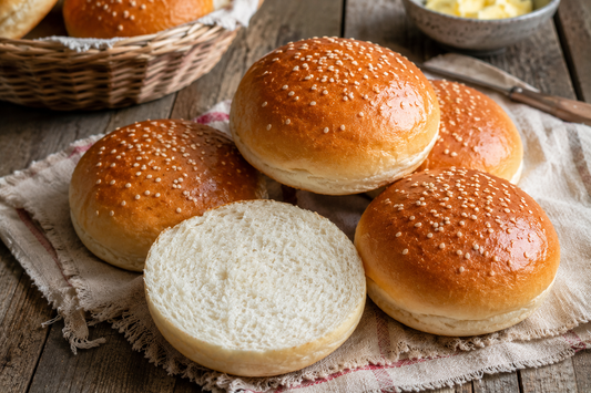 The Best Gluten Free Hamburger Buns (Soft, and Fluffy Bakery-Style)-Lilacs and Lemons farmhouse Bakery