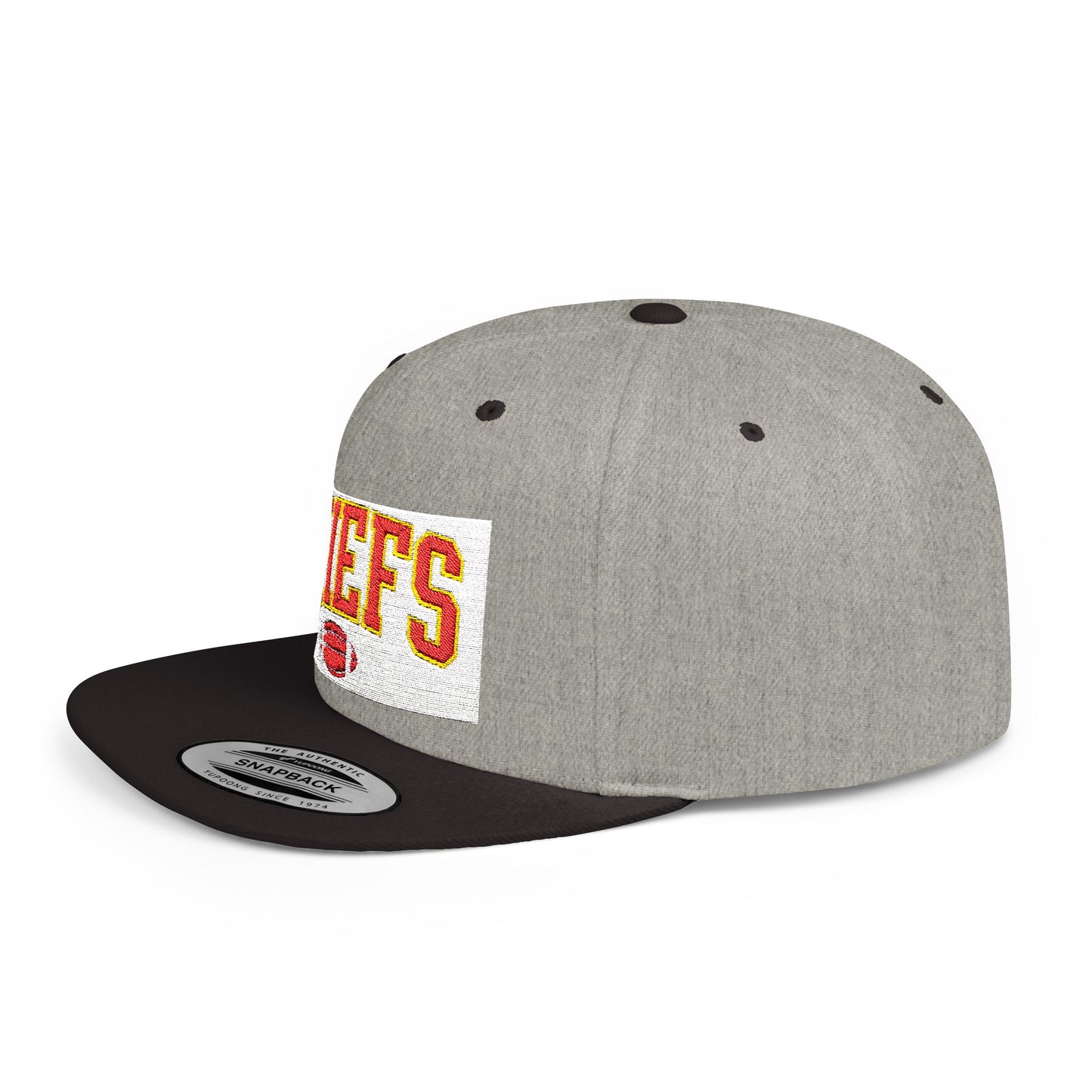 Football Snapback Cap, Game Day Gift Hat, Unisex Sports Holiday Accessory, Flat Bill
