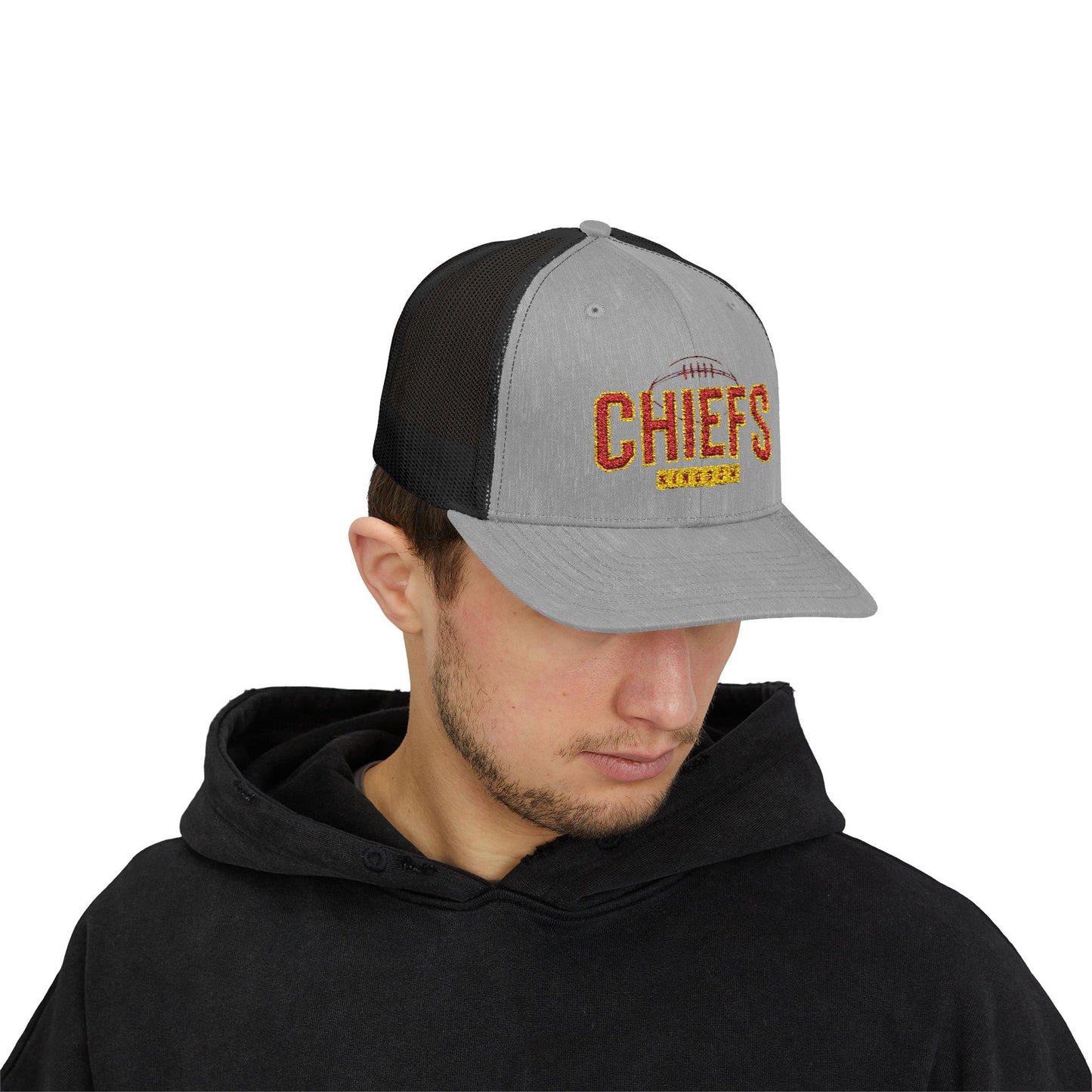 Football Snapback Trucker Cap, Football Gift Cap, Unisex Football Season Hat, Sports Fan Cap, Game Day Hat