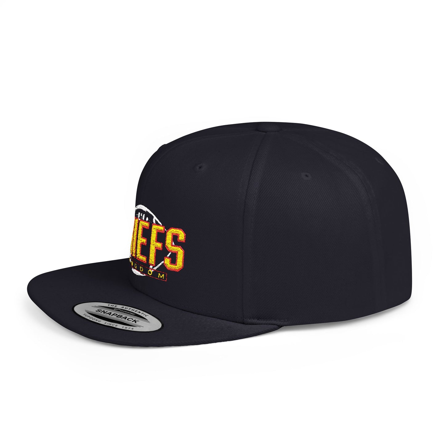 Unisex Football Snapback Cap, Game Day Gift Hat, Unisex Sports Holiday Accessory, Flat Bill