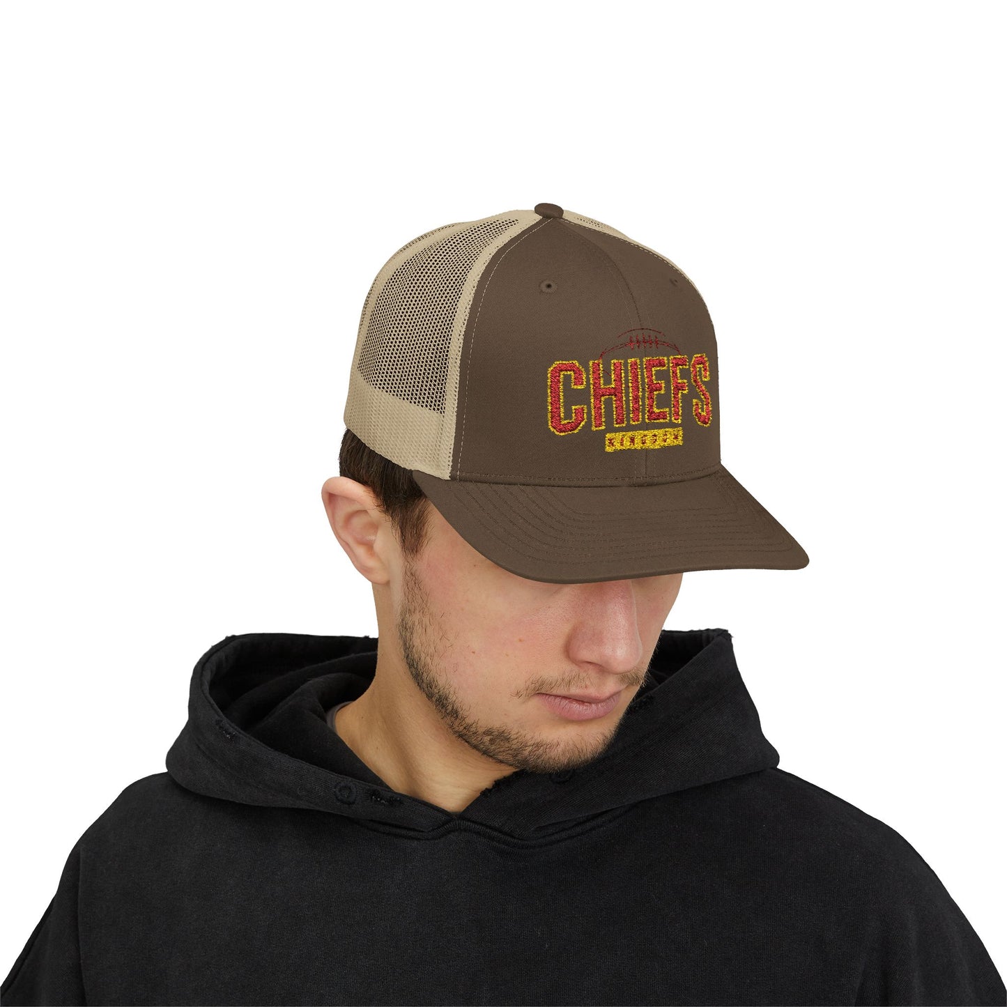 Football Snapback Trucker Cap, Football Gift Cap, Unisex Football Season Hat, Sports Fan Cap, Game Day Hat