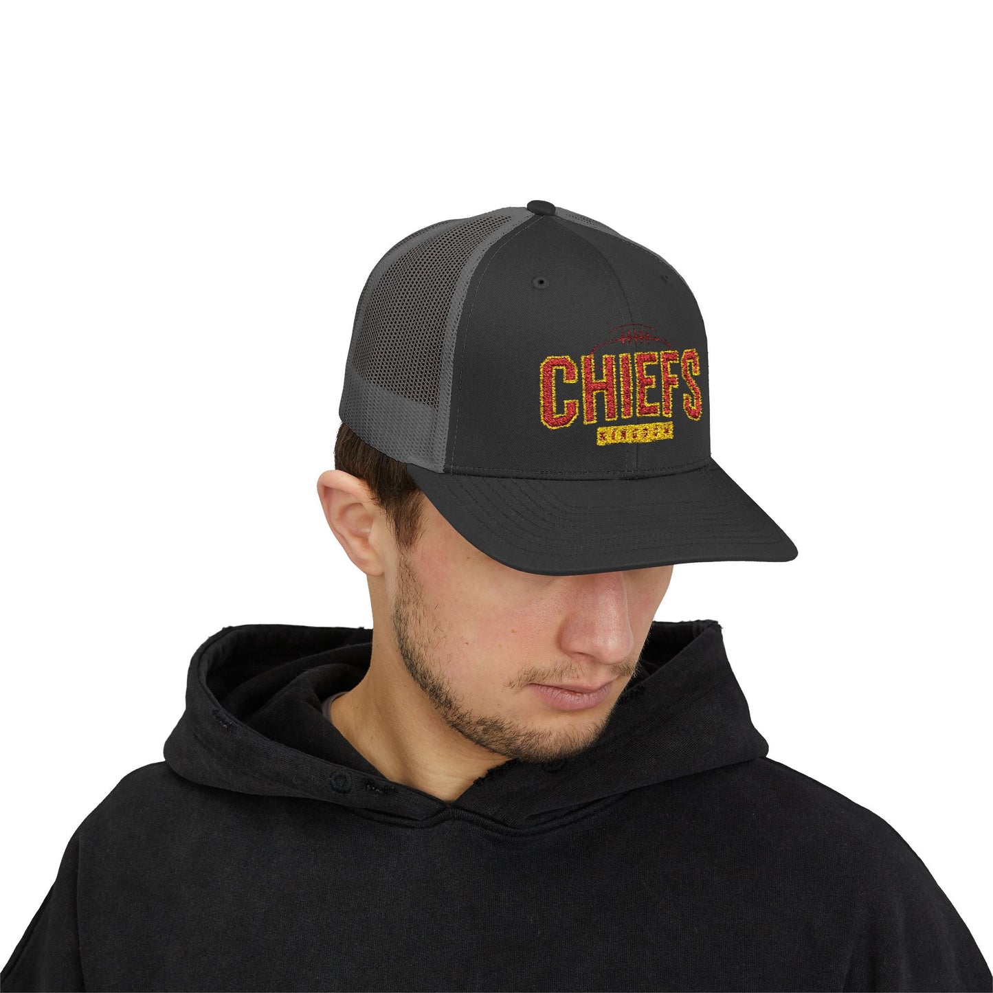 Football Snapback Trucker Cap, Football Gift Cap, Unisex Football Season Hat, Sports Fan Cap, Game Day Hat