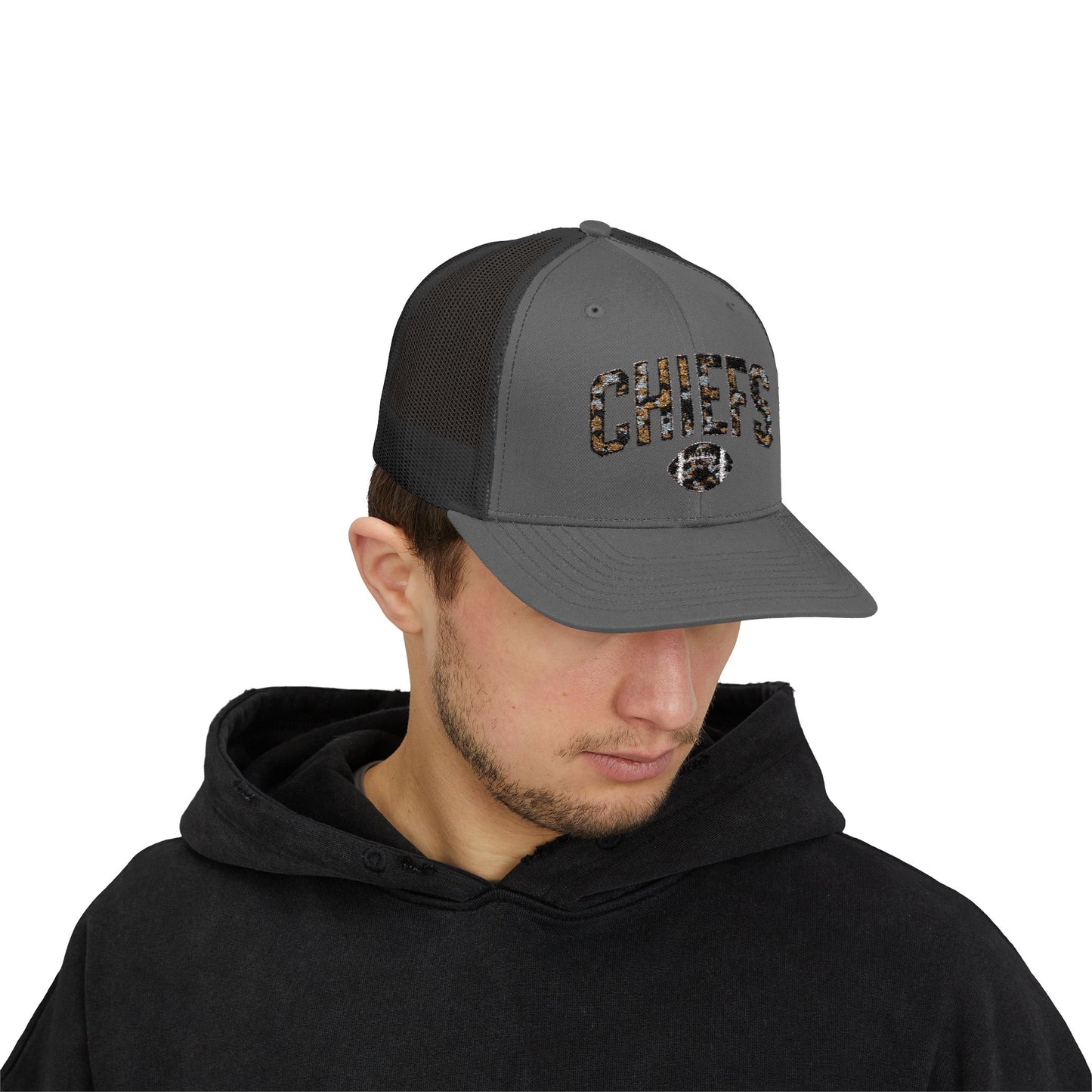 Snapback Trucker Cap, Football Snapback Cap, Game Day Gift Hat, Unisex Sports Holiday Accessory