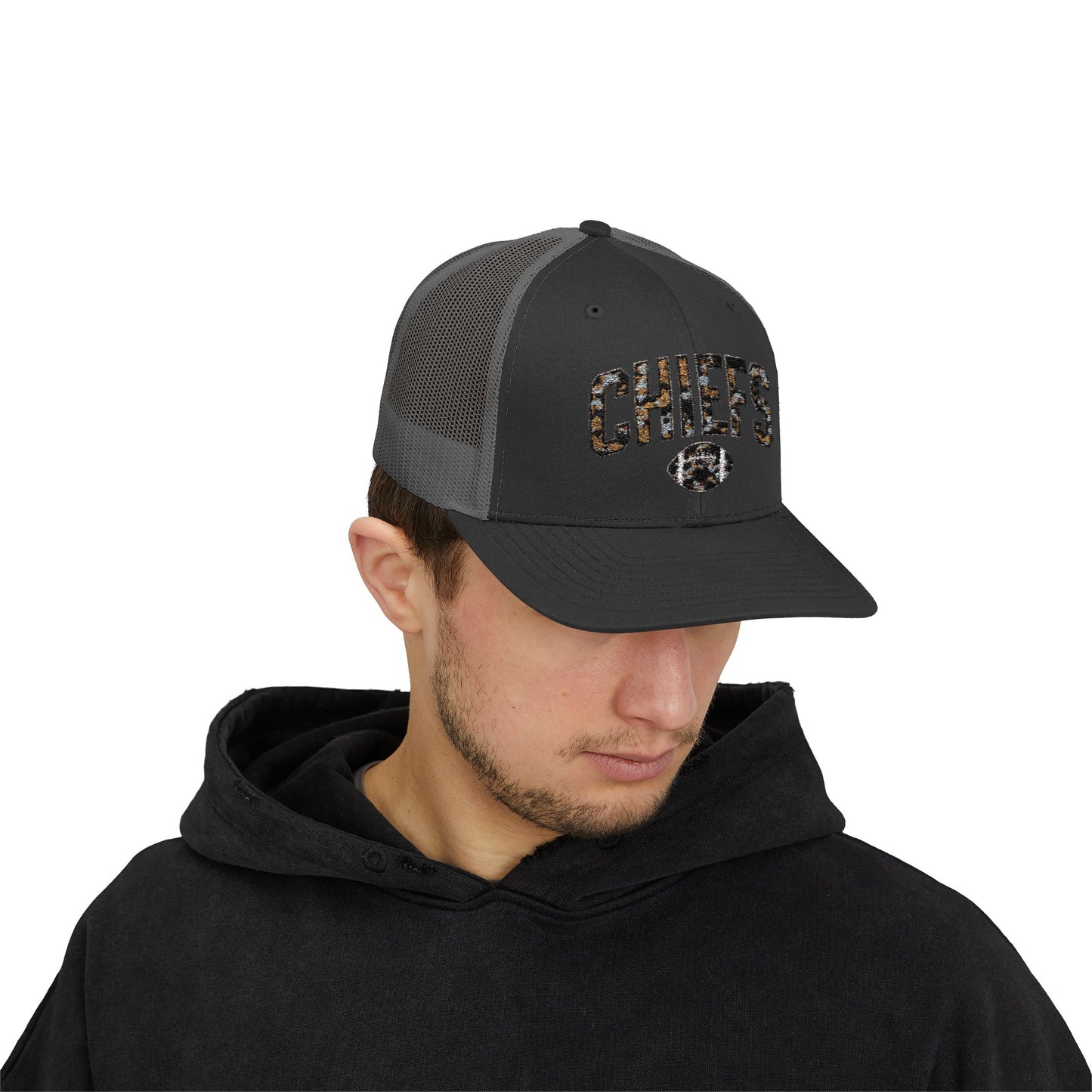 Snapback Trucker Cap, Football Snapback Cap, Game Day Gift Hat, Unisex Sports Holiday Accessory