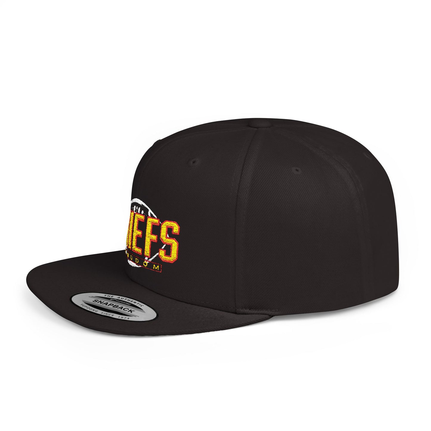 Unisex Football Snapback Cap, Game Day Gift Hat, Unisex Sports Holiday Accessory, Flat Bill