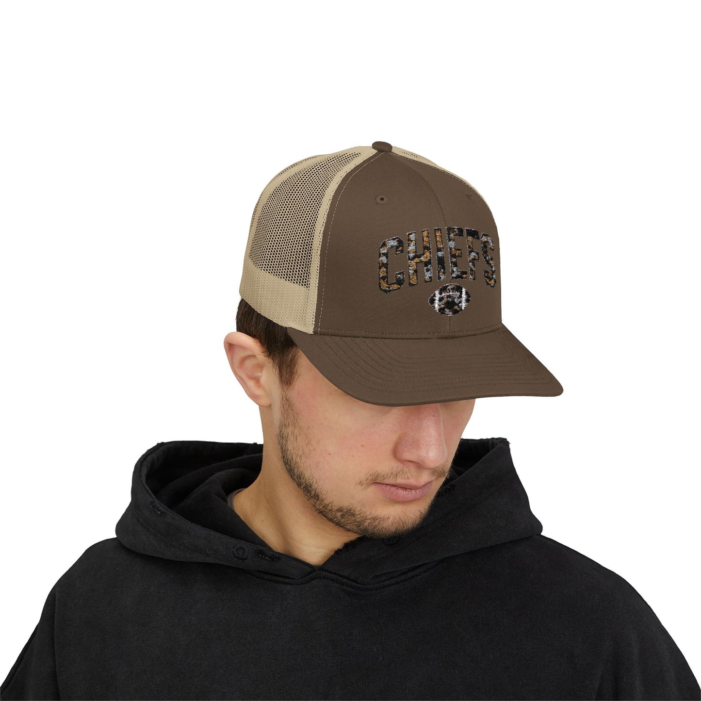 Snapback Trucker Cap, Football Snapback Cap, Game Day Gift Hat, Unisex Sports Holiday Accessory