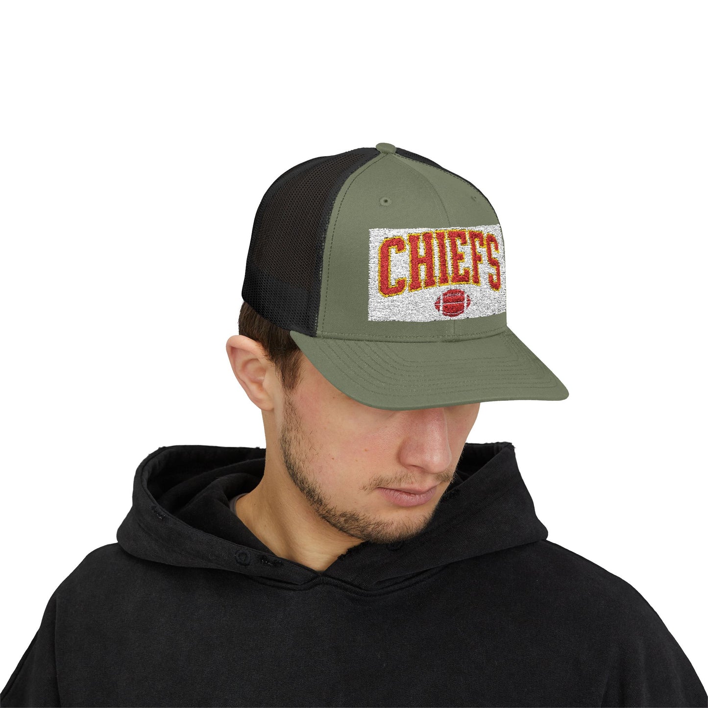 Football Snapback Trucker Cap, Sports Team, Game Day, Unisex Hat, Football Lover Gift, Tailgate Accessory