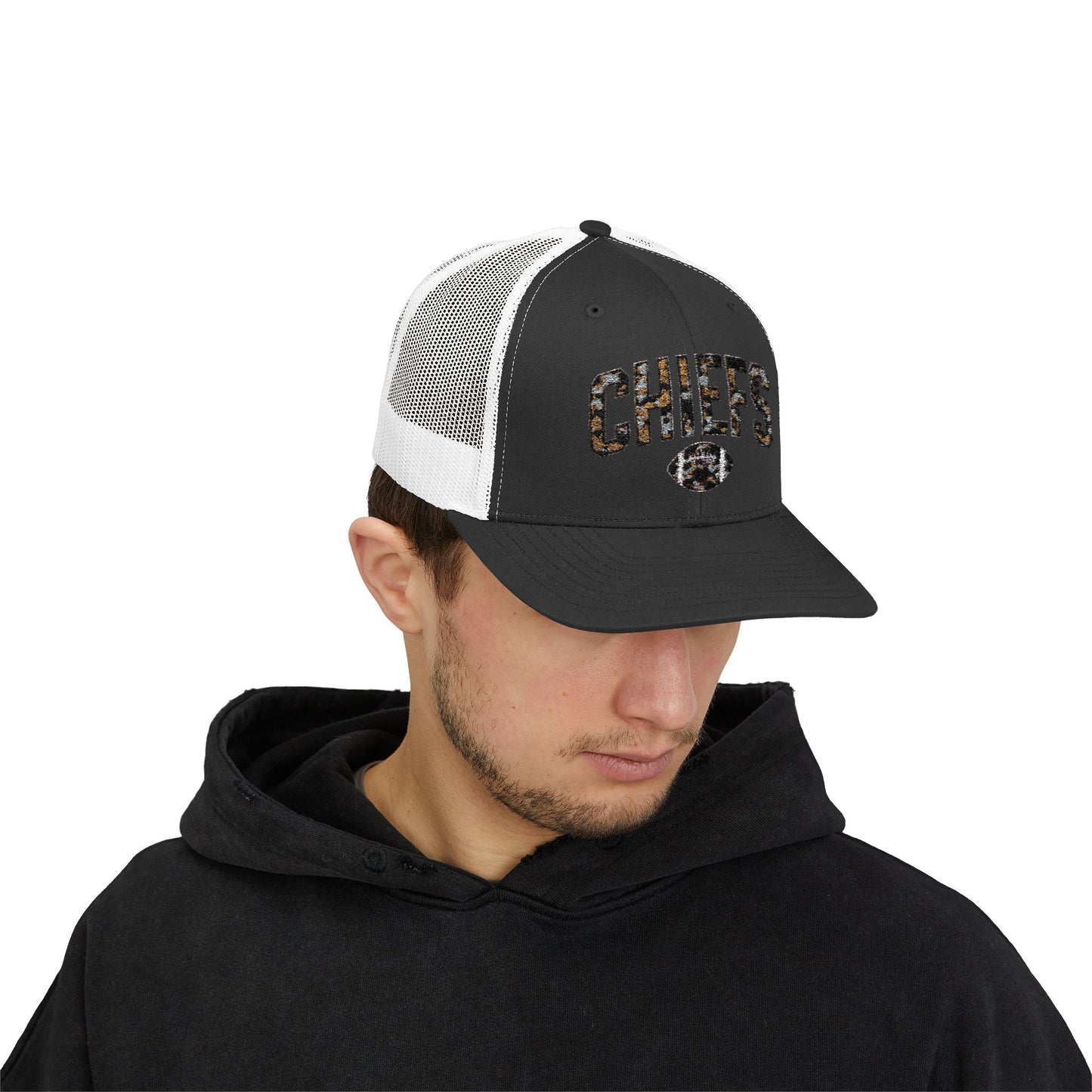 Snapback Trucker Cap, Football Snapback Cap, Game Day Gift Hat, Unisex Sports Holiday Accessory