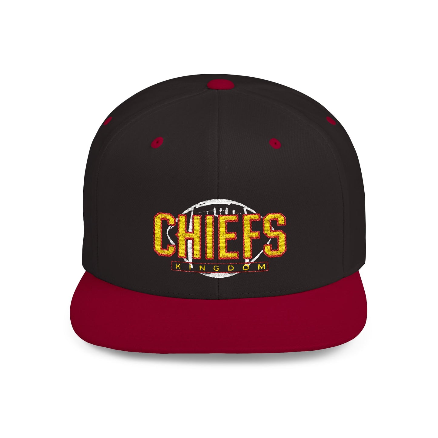 Unisex Football Snapback Cap, Game Day Gift Hat, Unisex Sports Holiday Accessory, Flat Bill