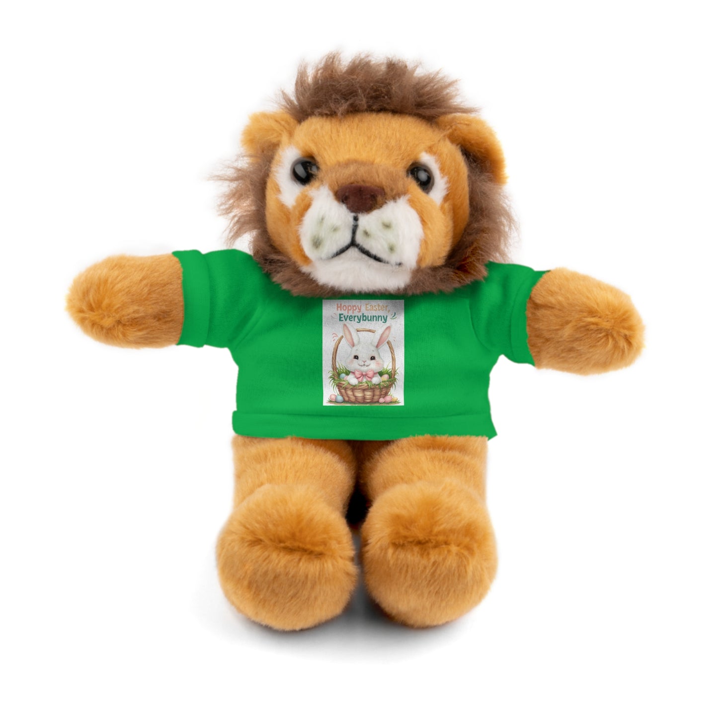"Hoppy Easter" Easter Stuffed Animal Tee Bear - Perfect Gift for Kids