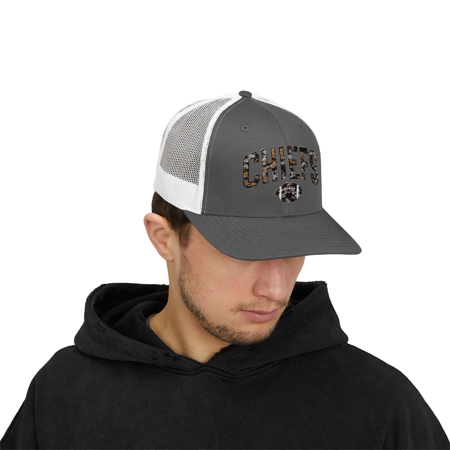 Snapback Trucker Cap, Football Snapback Cap, Game Day Gift Hat, Unisex Sports Holiday Accessory