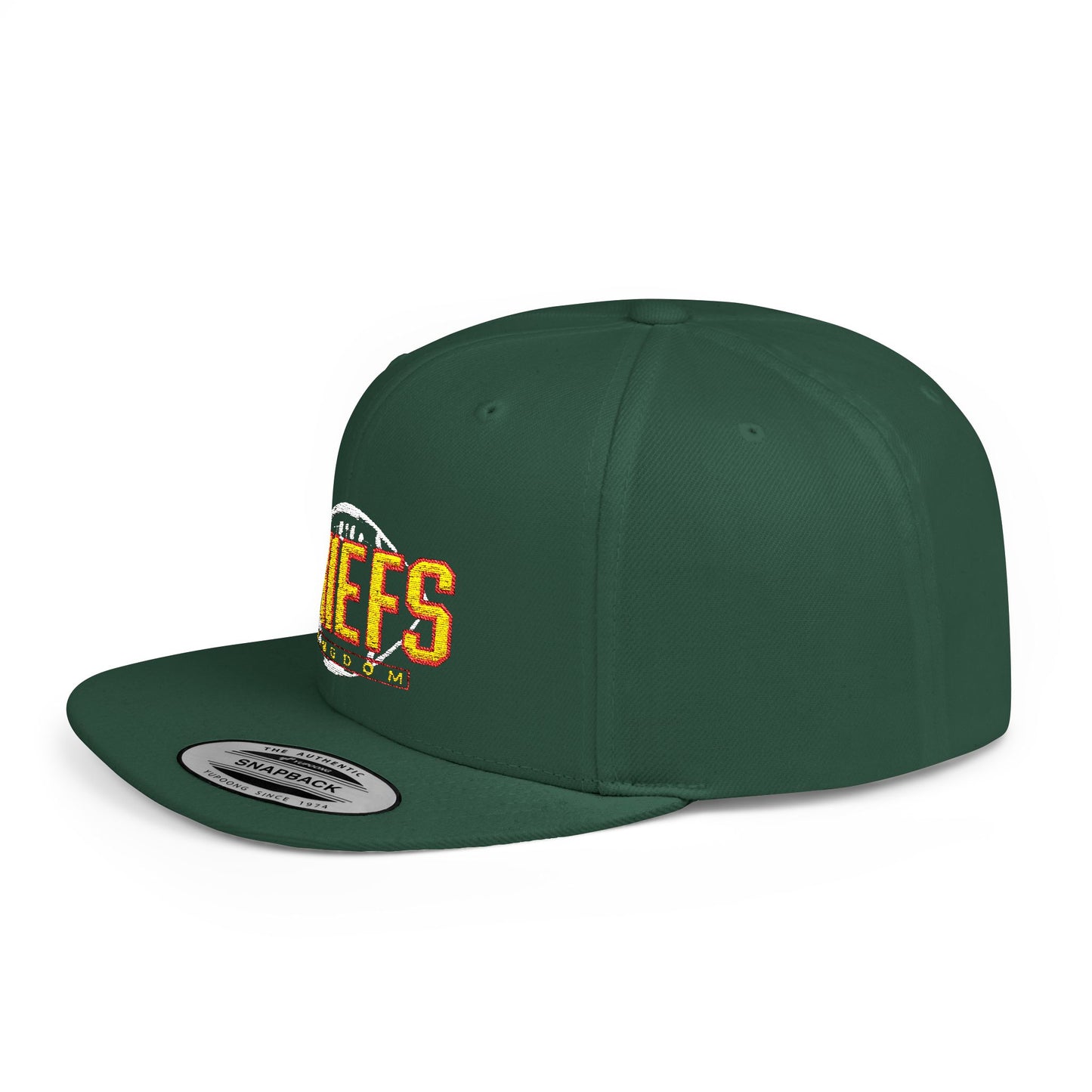 Unisex Football Snapback Cap, Game Day Gift Hat, Unisex Sports Holiday Accessory, Flat Bill