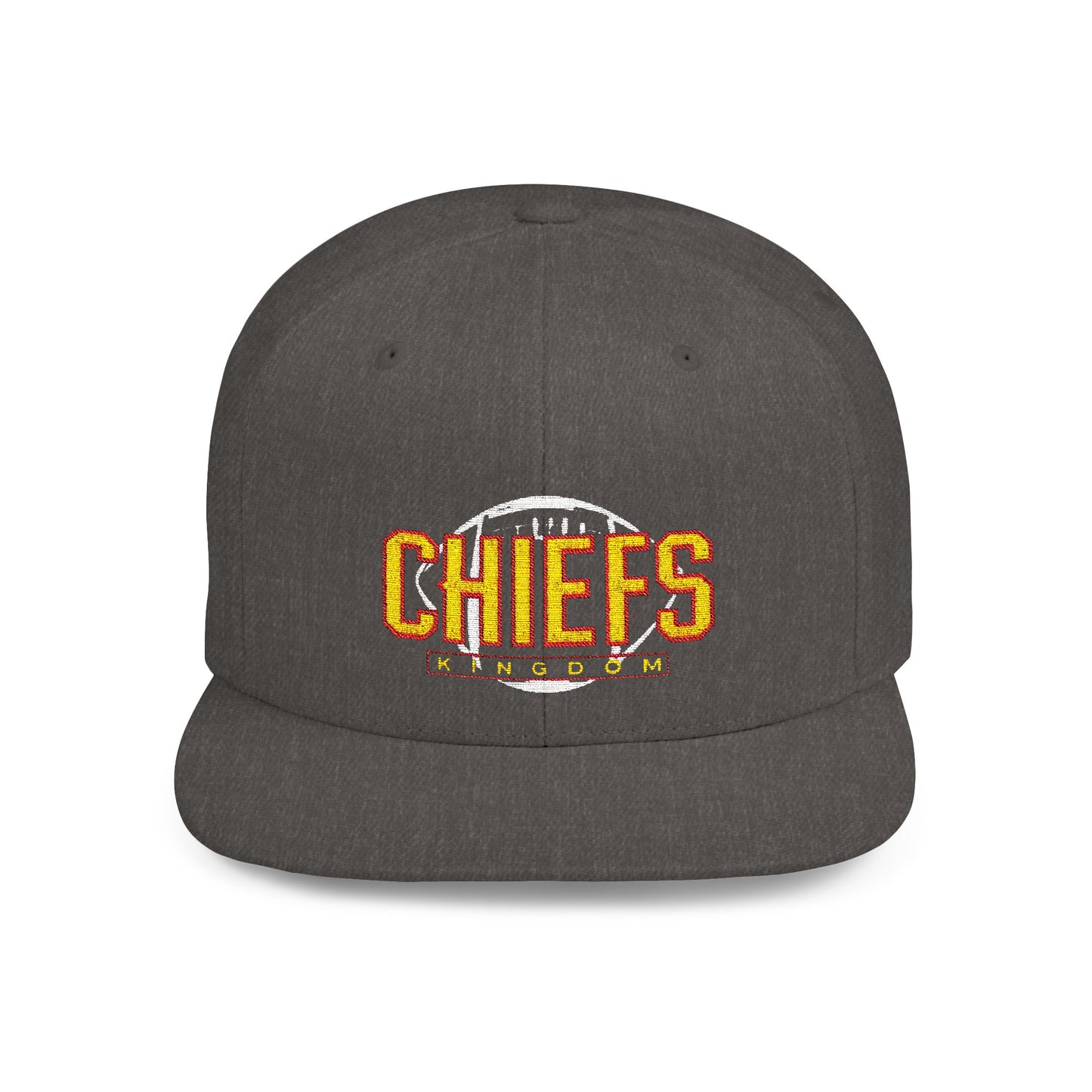 Unisex Football Snapback Cap, Game Day Gift Hat, Unisex Sports Holiday Accessory, Flat Bill