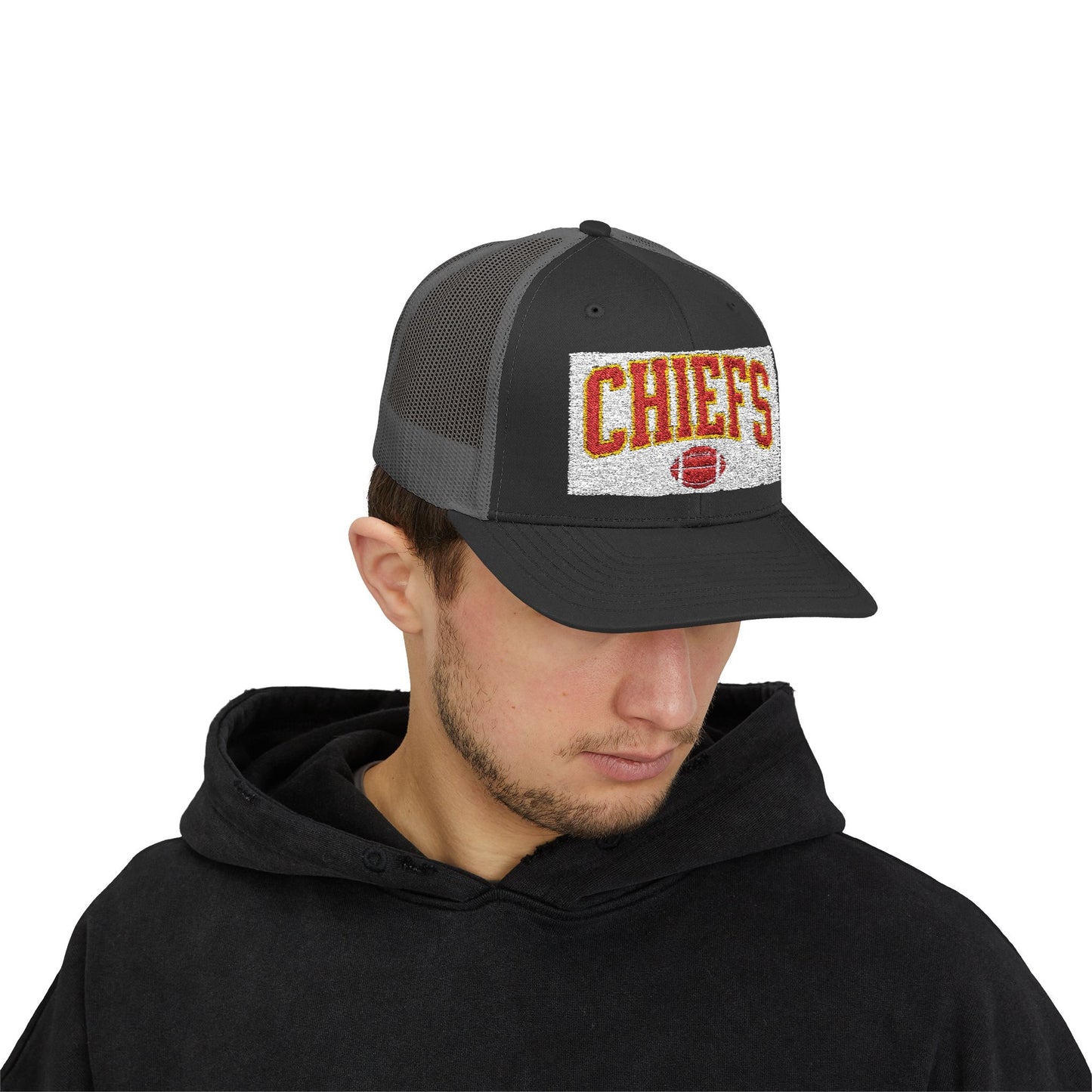 Football Snapback Trucker Cap, Sports Team, Game Day, Unisex Hat, Football Lover Gift, Tailgate Accessory
