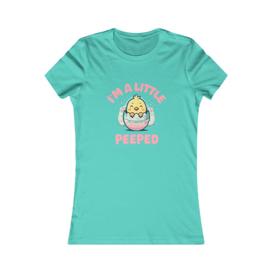 Cute Women's Tee - 'I'm A Little Peepped' Easter T-Shirt