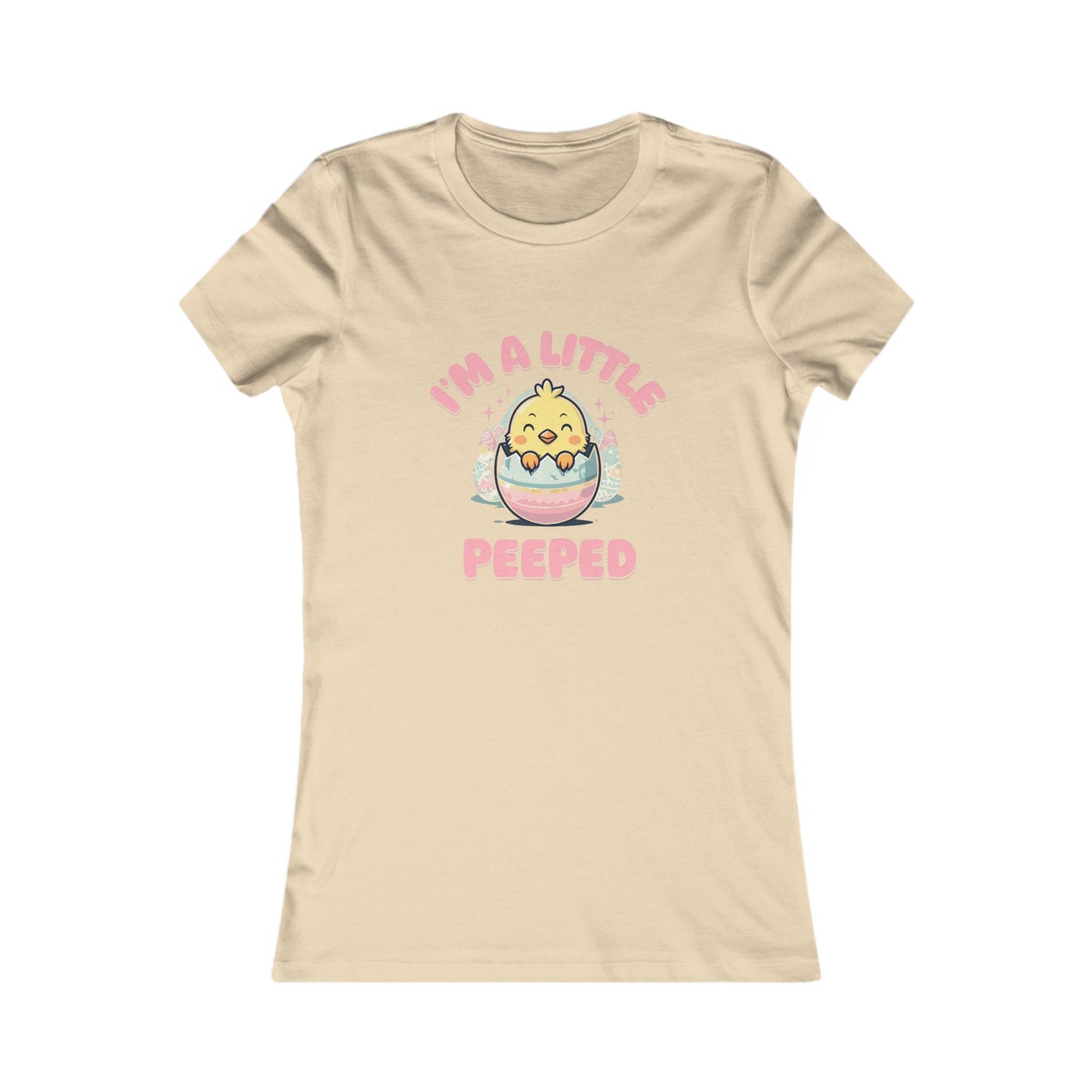 Cute Women's Tee - 'I'm A Little Peepped' Easter T-Shirt