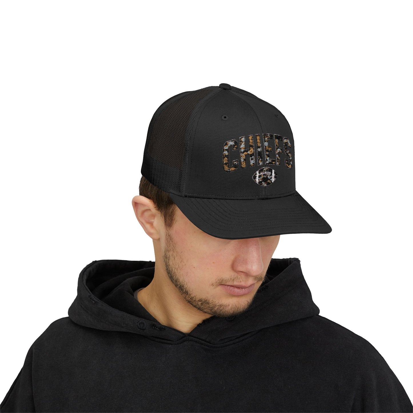 Snapback Trucker Cap, Football Snapback Cap, Game Day Gift Hat, Unisex Sports Holiday Accessory