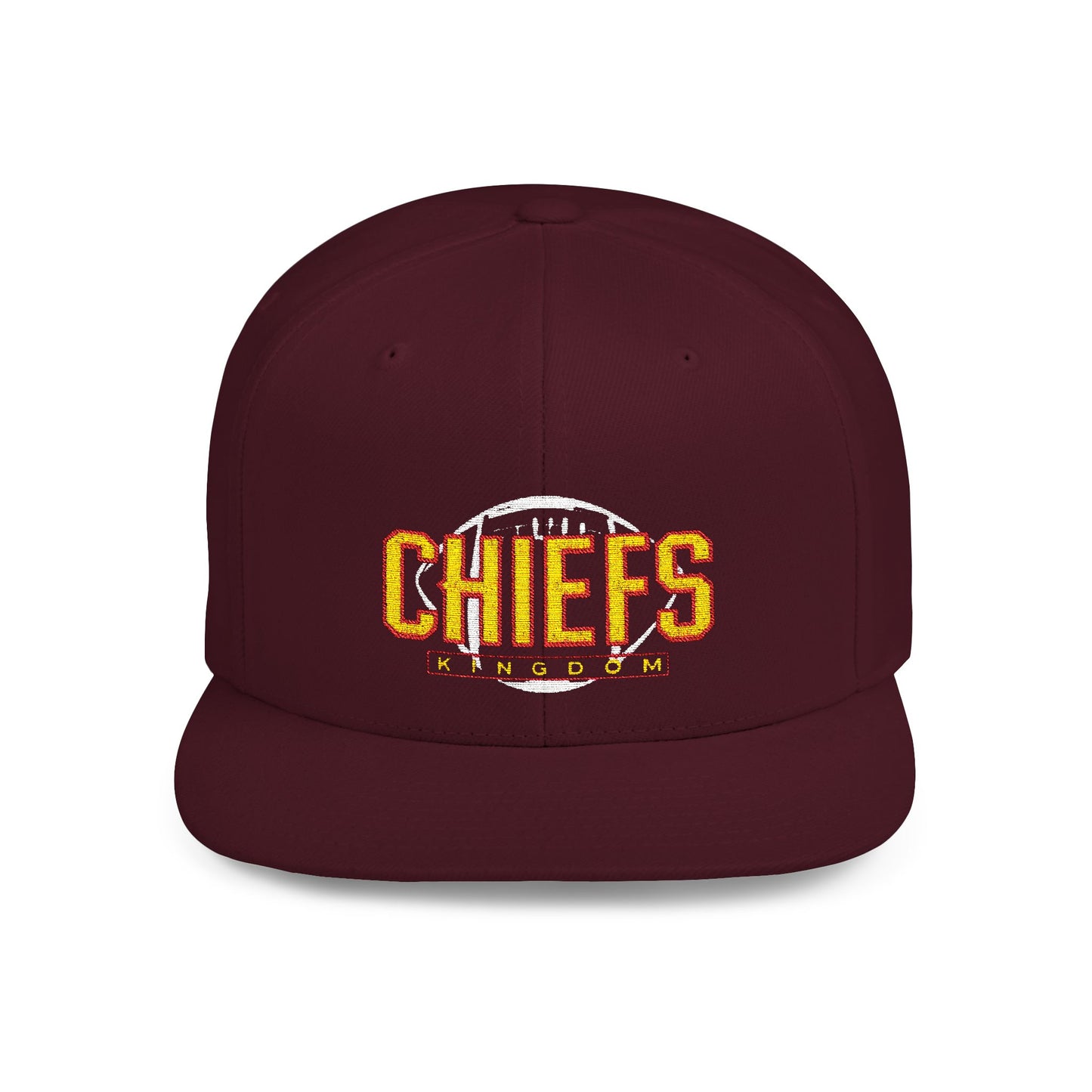 Unisex Football Snapback Cap, Game Day Gift Hat, Unisex Sports Holiday Accessory, Flat Bill