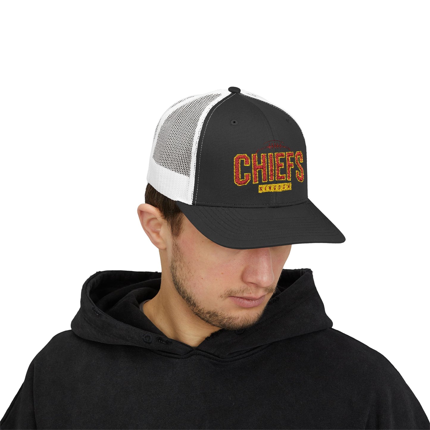 Football Snapback Trucker Cap, Football Gift Cap, Unisex Football Season Hat, Sports Fan Cap, Game Day Hat