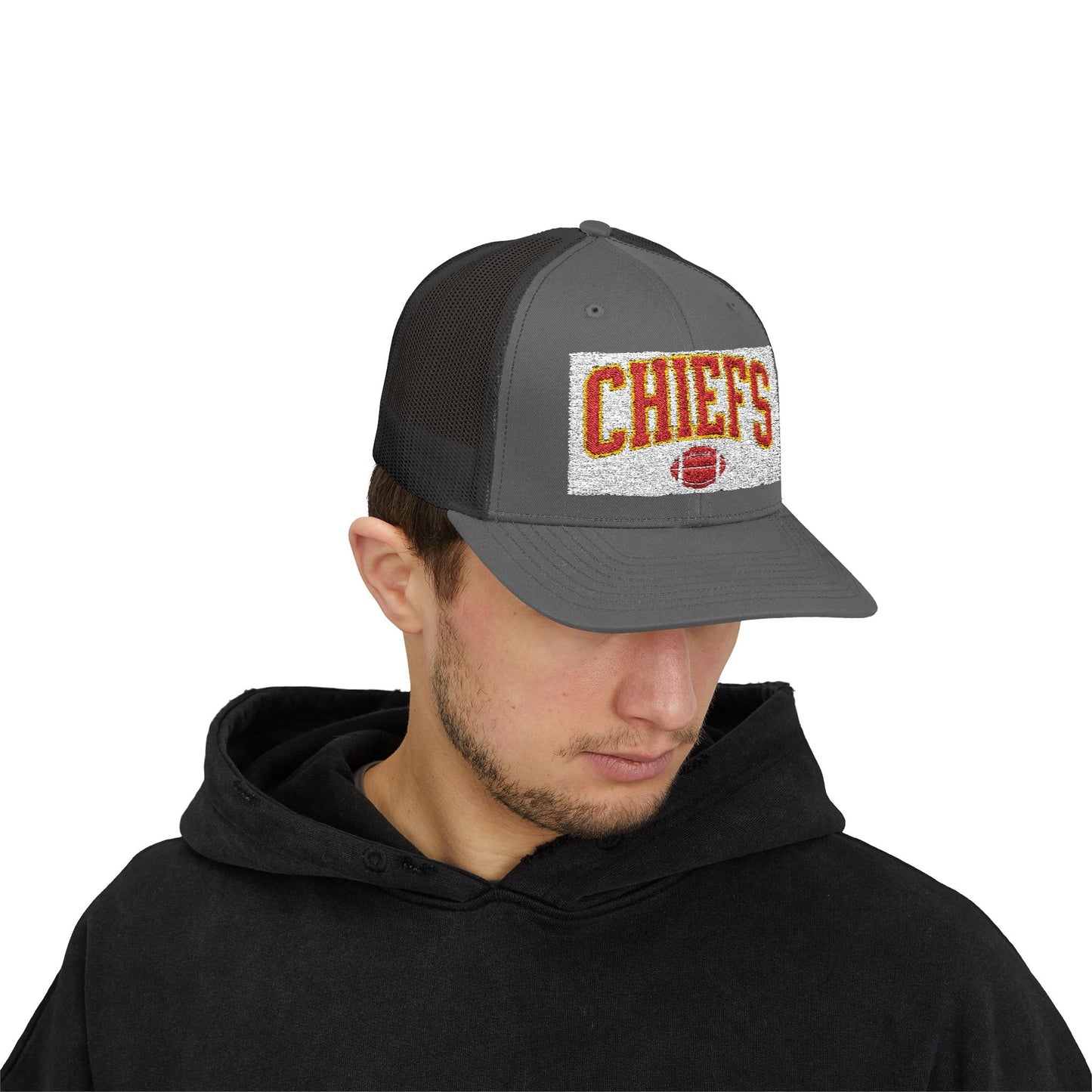 Football Snapback Trucker Cap, Sports Team, Game Day, Unisex Hat, Football Lover Gift, Tailgate Accessory