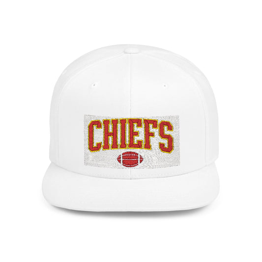 Football Snapback Cap, Game Day Gift Hat, Unisex Sports Holiday Accessory, Flat Bill