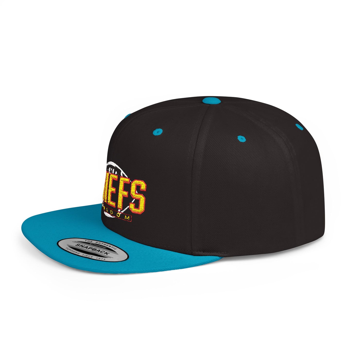 Unisex Football Snapback Cap, Game Day Gift Hat, Unisex Sports Holiday Accessory, Flat Bill