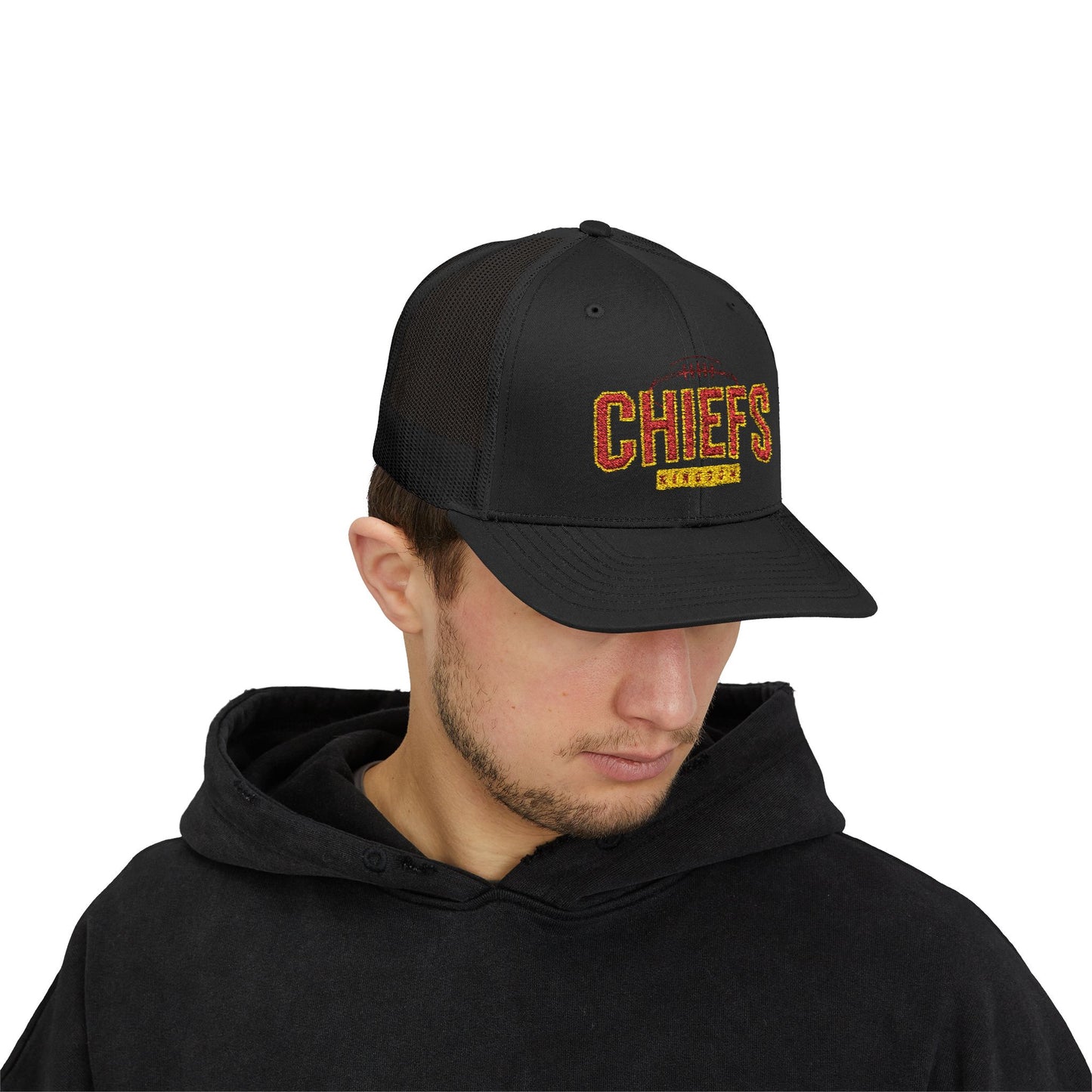 Football Snapback Trucker Cap, Football Gift Cap, Unisex Football Season Hat, Sports Fan Cap, Game Day Hat