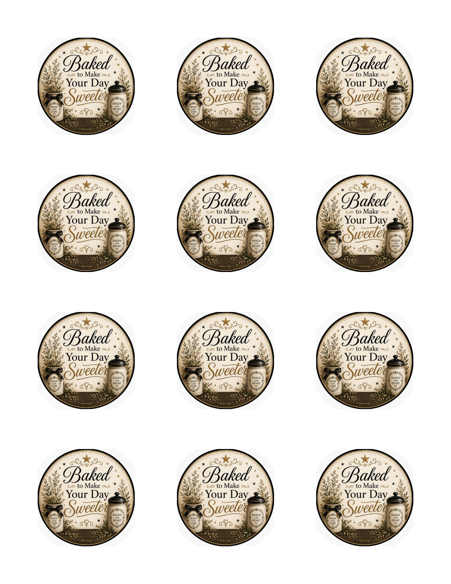 Bakery Product Label Templates | Cupcake Packaging Labels + Free Award-Winning Eggless Vanilla Cake Recipe