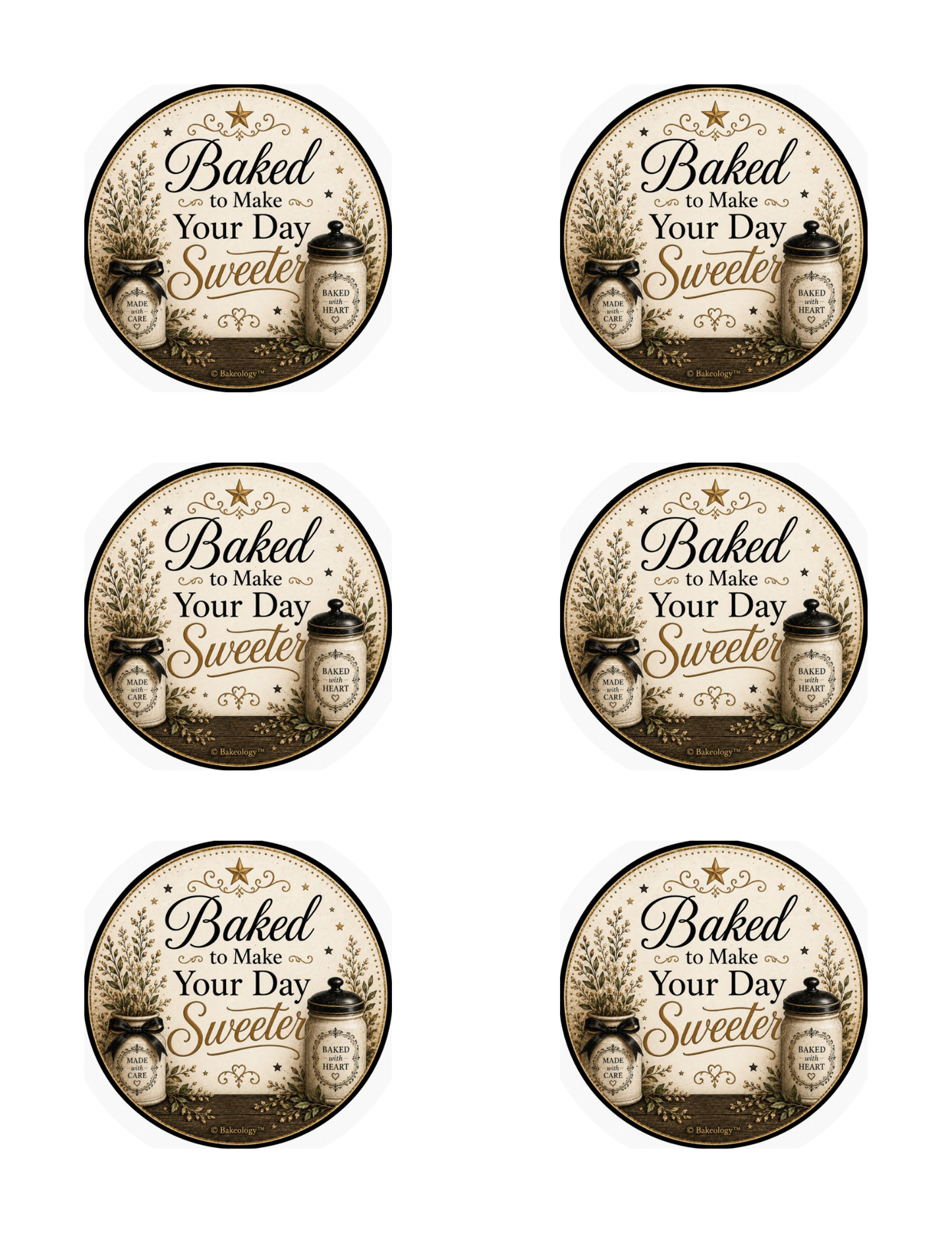 Bakery Product Label Templates | Cupcake Packaging Labels + Free Award-Winning Eggless Vanilla Cake Recipe