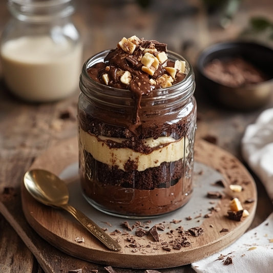 KC Brownie Co.  Fudge Brownies Dessert Jar | Rich & Decadent Chocolate Treats | Perfect for Gifting, Parties, and Snacking