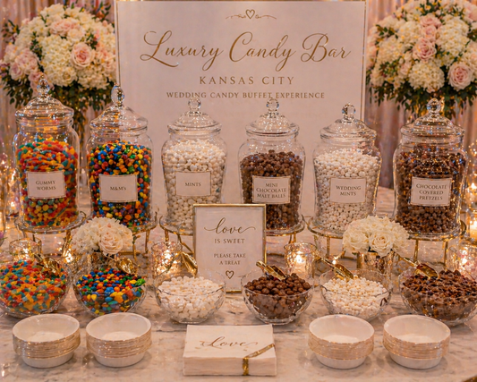 Event Add On-Luxury Candy Bar Kansas City | Wedding Candy Buffet Experience