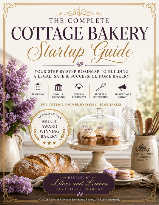 Home Bakery Startup Guide & Business Workbook | 70-Page Cottage Food Bakery Manual from an Award-Winning Bakery