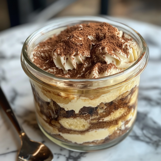 Gourmet Tiramisu Dessert Jar | Celiac Safe Italian Indulgence | 10 oz of Espresso-Soaked Bliss